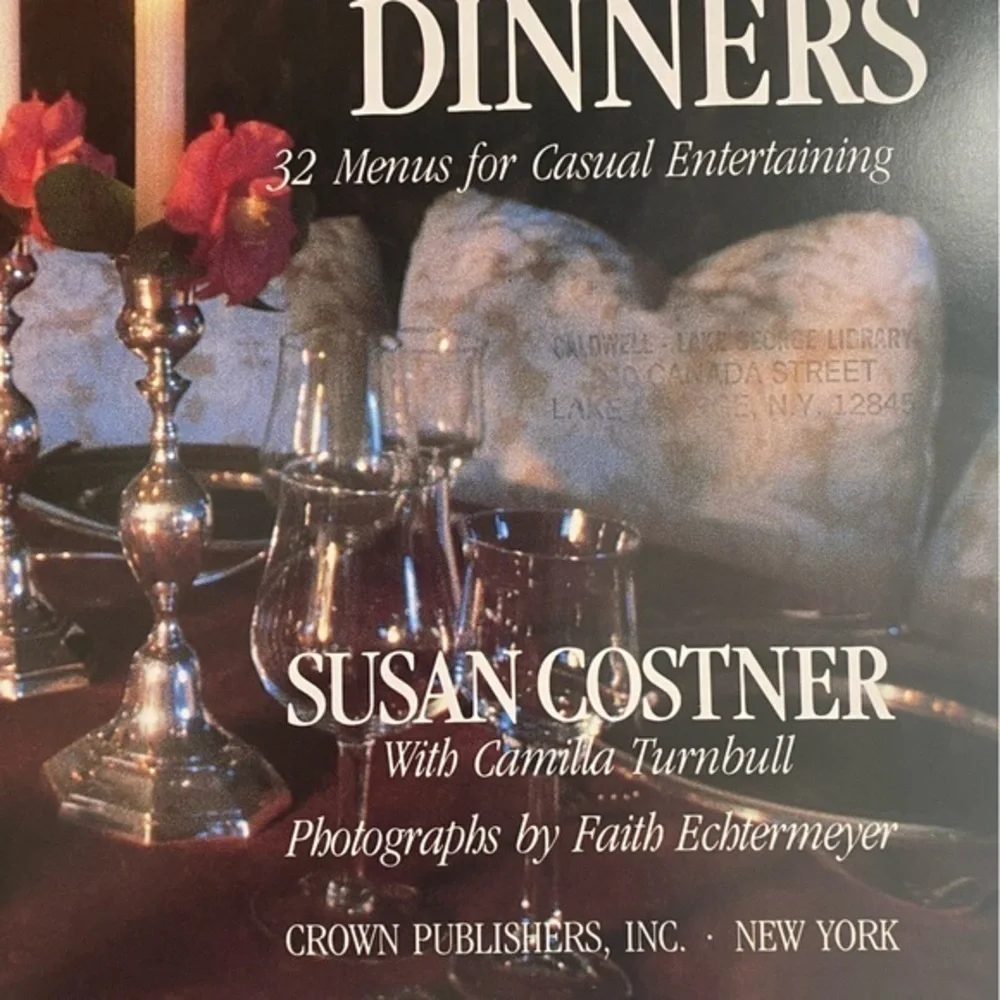 Vintage 80s Good Friends Great Dinners Hard Cover Cookbook